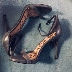 Sam Edelman high heel suede sparkly sandal heels